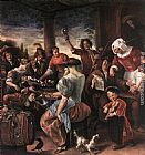 Jan Steen Famous Paintings - A Merry Party